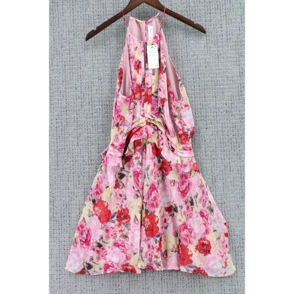 Floret Studios Flare Dress Womens Size XL Pink Floral Pattern Sleeveless NWT - Picture 1 of 8